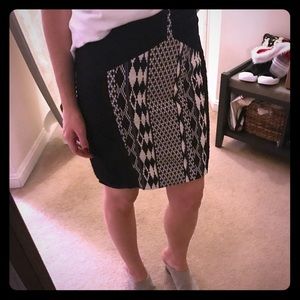 Anthropologie skirt with tribal inset